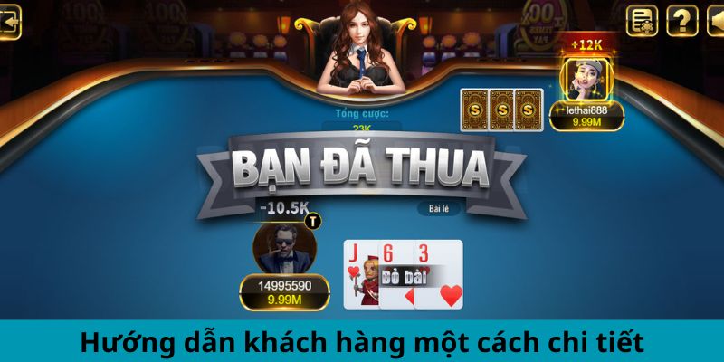 Chi dẫn khách hàng một cách chi tiết