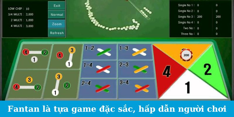 Fantan là tựa game đặc sắc, hấp dẫn người chơi